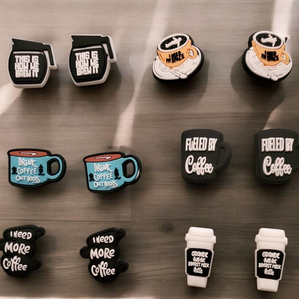 Coffee Croc Charms
